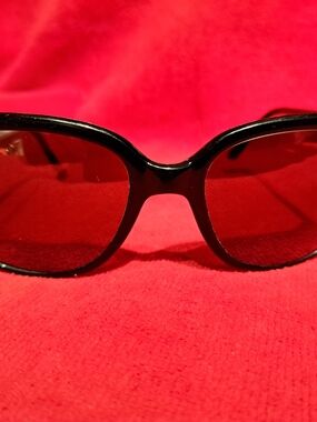 Vuarnet Black Frame Sunglasses with Dark Lenses